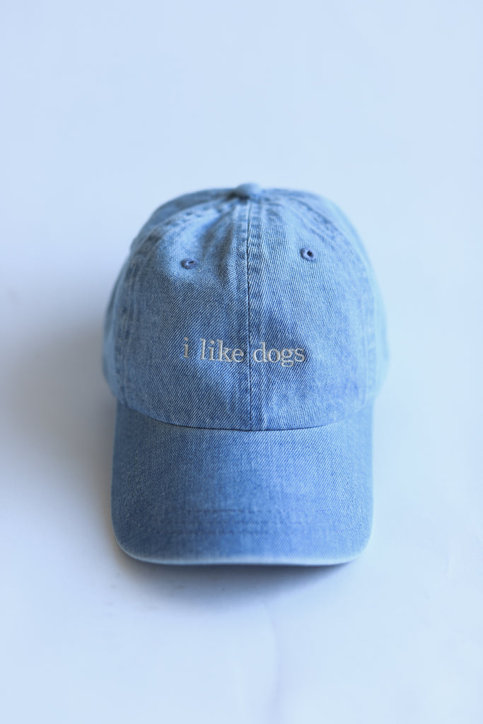 I LIKE DOGS EMBROIDERED CAP