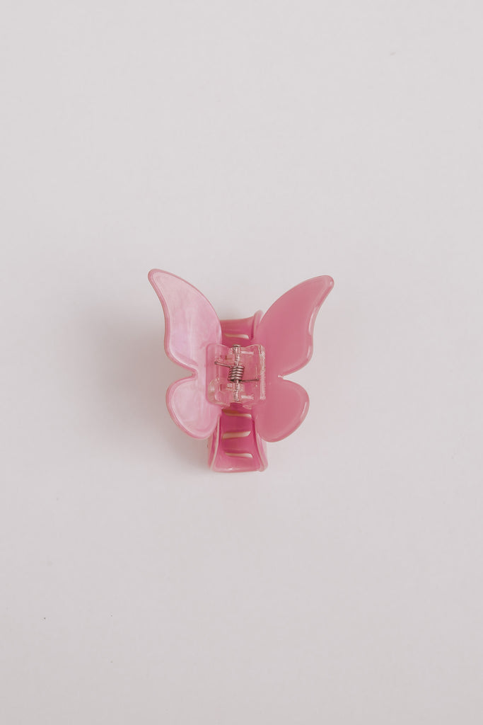 PEARLED BUTTERFLY HAIR CLAW CLIP