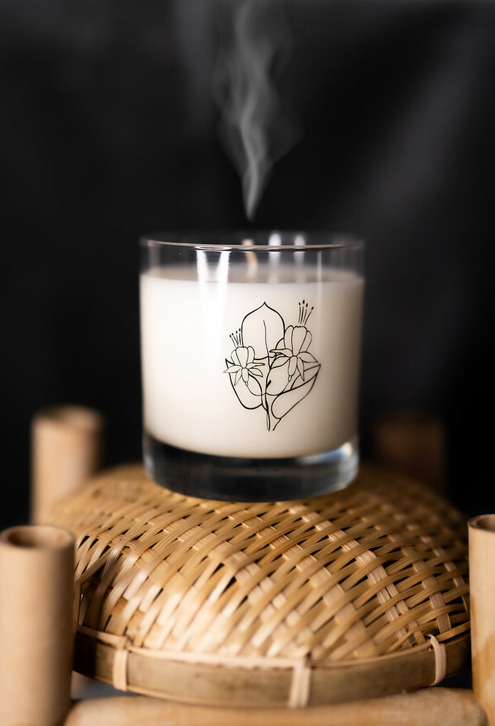 BIRTH MONTH FLORAL CANDLE · JUNE