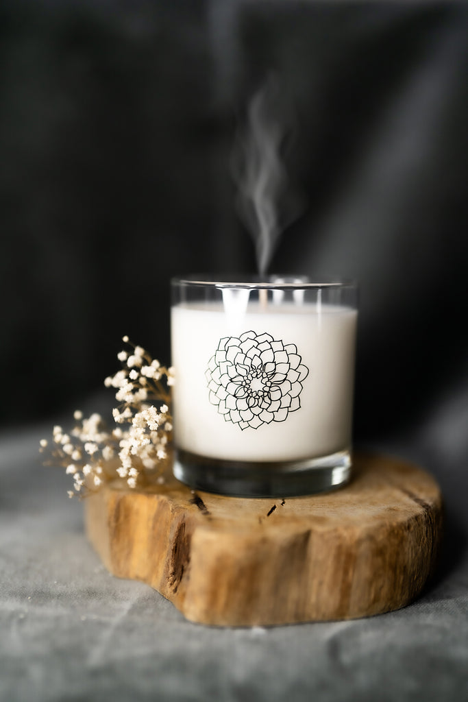 BIRTH MONTH FLORAL CANDLE · OCTOBER