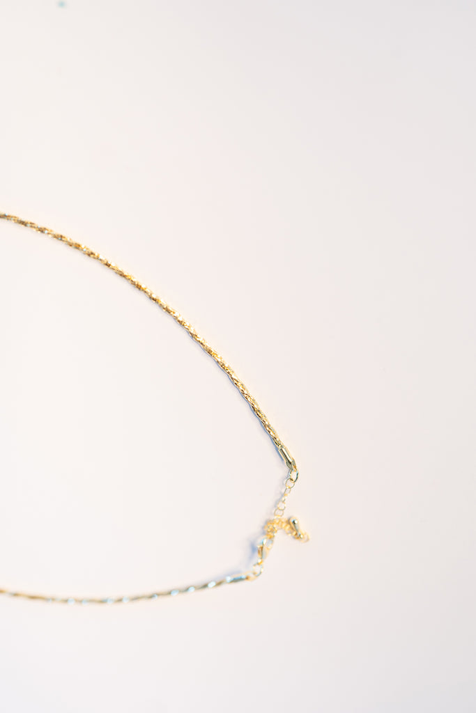 GOLD DIPPED TWISTED CHAIN NECKLACE