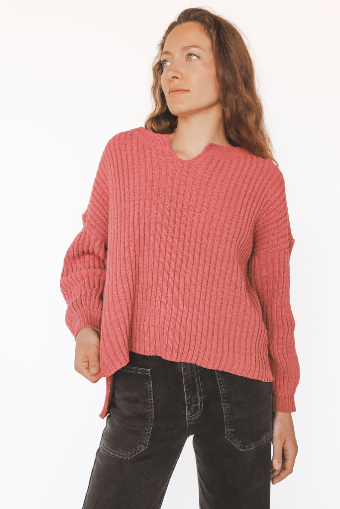 SIGNATURE WAFFLE KNIT PULLOVER SWEATER
