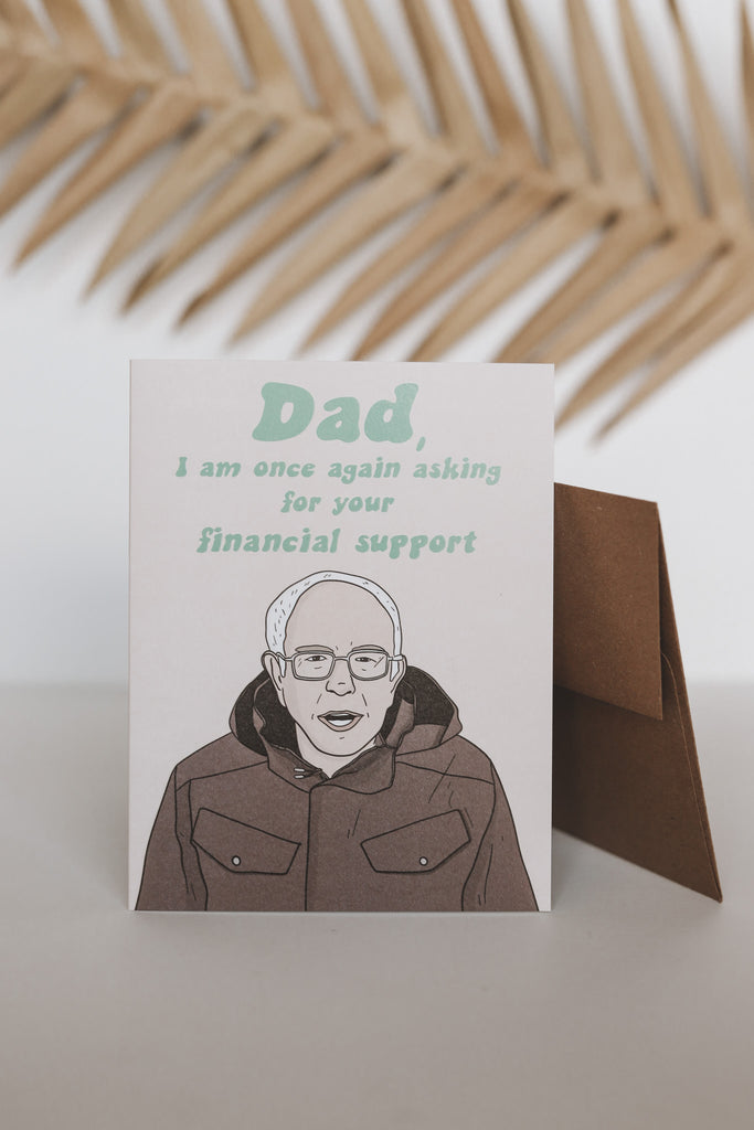 DAD FINANCIAL SUPPORT CARD