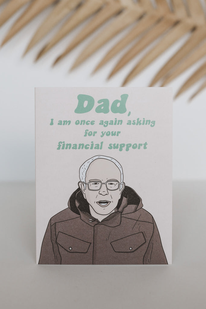 DAD FINANCIAL SUPPORT CARD