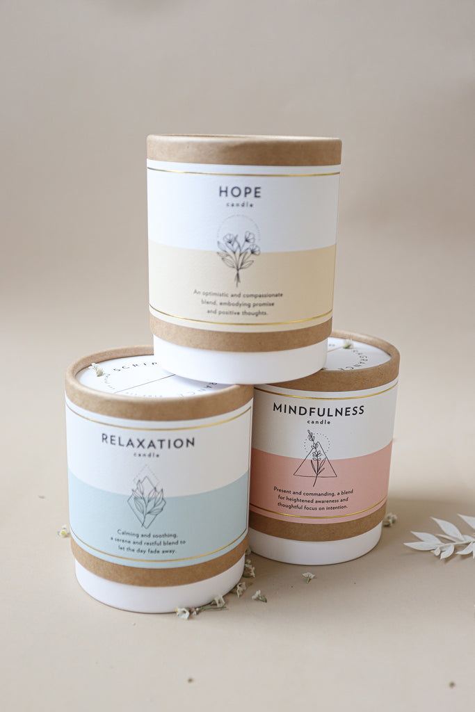 RELAXATION + WELLNESS MEDITATION SOY CANDLE