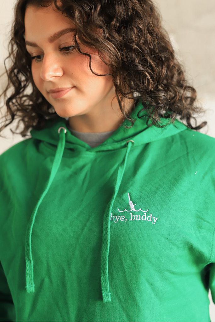 BYE BUDDY EMBROIDERED HOODIE