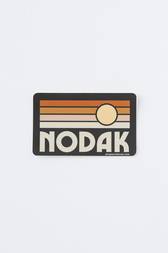 NODAK RECTANGLE SUNSET STICKER
