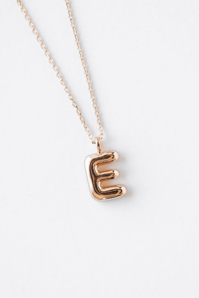 BALLOON LETTER INITIAL NECKLACE