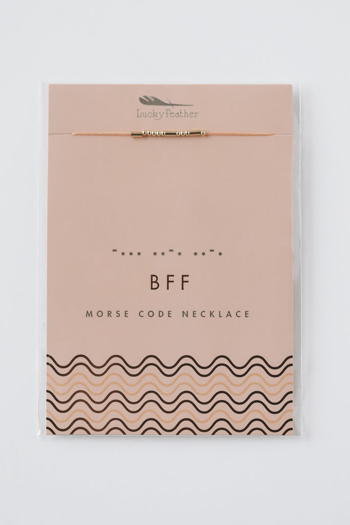 MORSE CODE NECKLACE · BFF