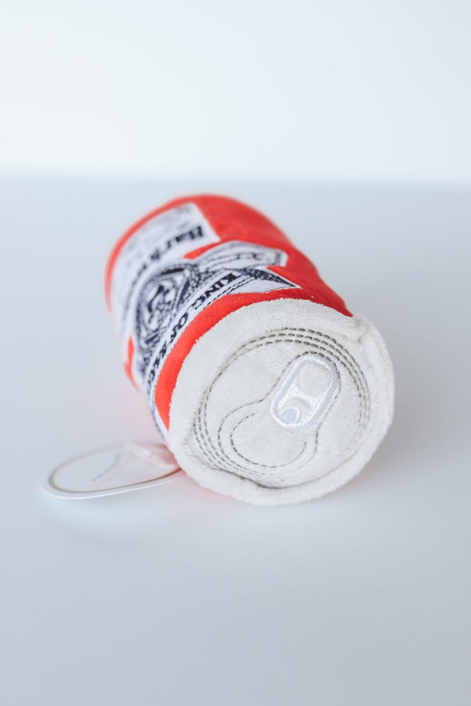 BARKWEISER BEER CAN DOG TOY