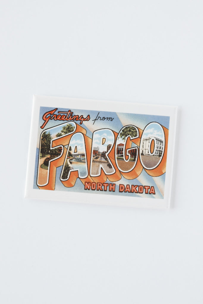 VINTAGE IMAGE MAGNET · GREETINGS FROM FARGO